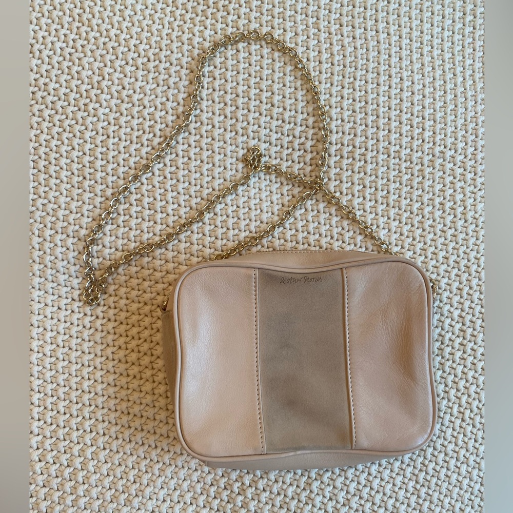 & other stories tan suede bag